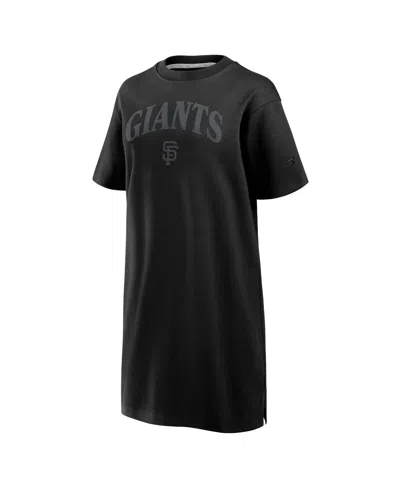 Fanatics Women's Black San Francisco Giants Elements Cotton Dress In Black