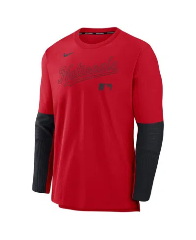 Nike Washington Nationals Authentic Collection Player  Men's Dri-fit Mlb Pullover Sweatshirt In Multi