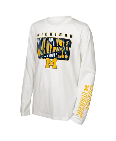 Outerstuff Preschool Michigan Wolverines In The Mix T-shirt Combo Set In Yellow