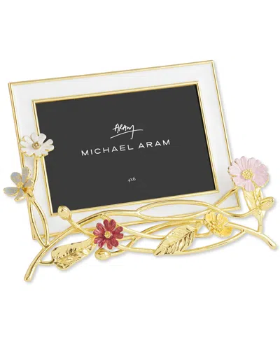 Michael Aram Wildflowers Enameled White Photo Frame, 4 X 6 In No Color