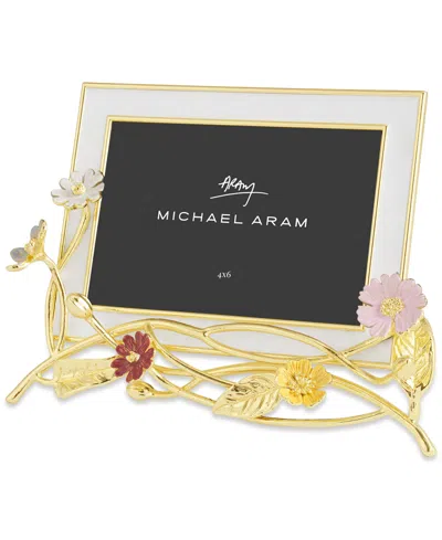 Michael Aram Wildflowers Enameled White Photo Frame, 4 X 6 In No Color