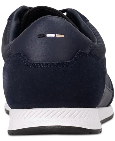 Hugo Boss Boss Titanium Trainers Navy In Navy