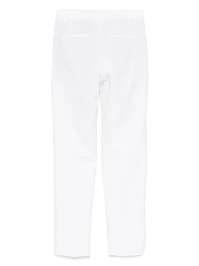 Incotex Cotton Blend Tapered Leg Trousers In White