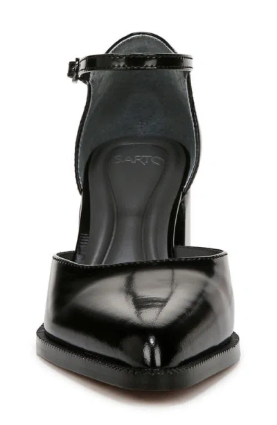 Sarto By Franco Sarto Diona Ankle Strap Pointed Toe Pump In Black