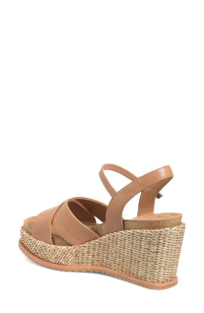 Söfft Devyn Slingback Espadrille Platform Wedge Sandal In Sand