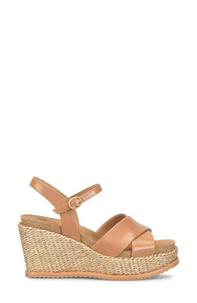 Söfft Devyn Slingback Espadrille Platform Wedge Sandal In Sand