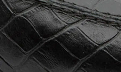 Gernie Venetian Low Top Loafer In Black Croco