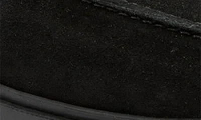 Gernie Venetian Low Top Loafer In Black Suede