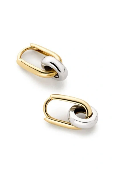 Ana Luisa Solid Gold Eclipse Hoop Set In Gold