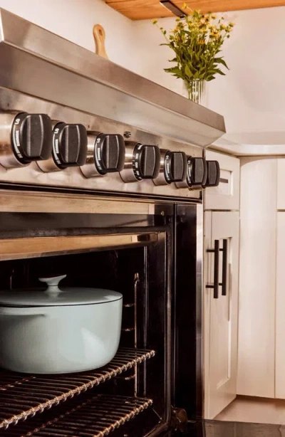 Caraway Enameled Cast Iron 6.5 Qt Dutch Oven With Flat Lid In Rust