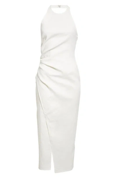 A.l.c . Sylvie Halter Neck Linen Blend Dress In White