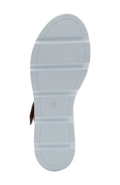 Spring Step Acey Wedge Platform Sandal In Brown Multi