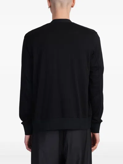 Attachment Cardigan In Black Cotton In Black