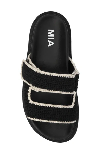 Mia Women's Gabri Sandal In Black/cream In Black