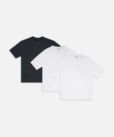 Industrie Australia The Del Sur T-shirt 3 Pack In White Navy