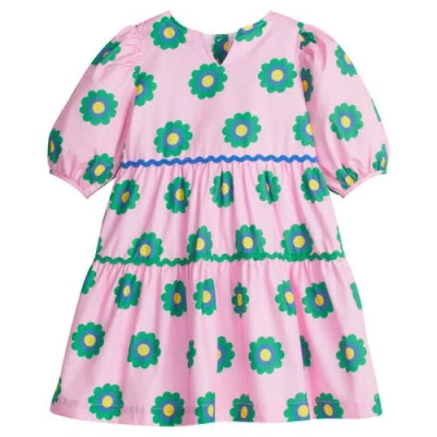 Bisby Kids' Madaket Dress In Poppy Floral Pink