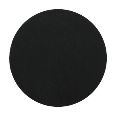 Jonathan Y Brady 16.25" Minimalist Modern Drum Accent Table, Black Frosted In Black Frosted