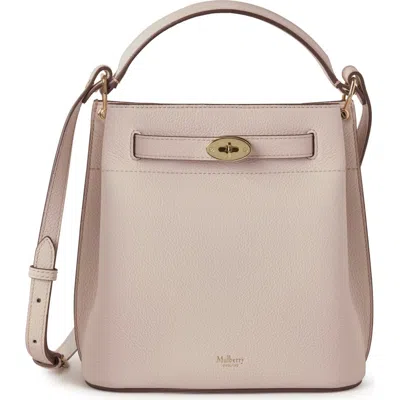 Mulberry Mini Islington Leather Bucket Bag In Blossom Pink