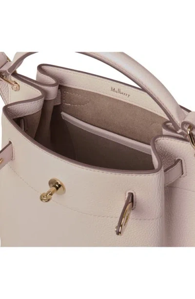 Mulberry Mini Islington Leather Bucket Bag In Blossom Pink