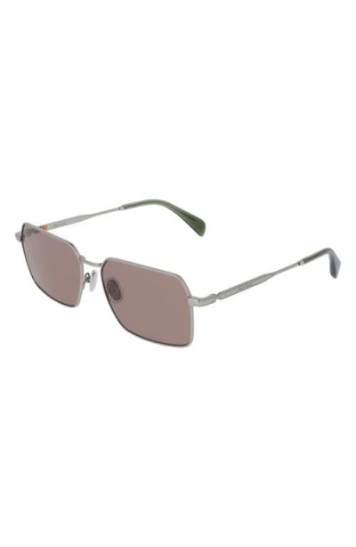 Paul Smith Sunglasses In Matte Silver/brown