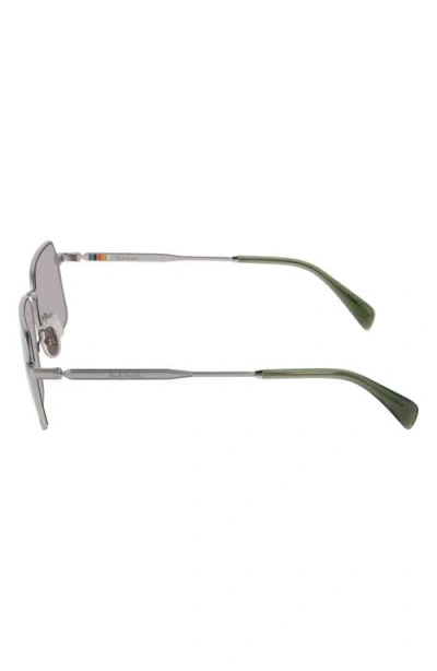 Paul Smith Sunglasses In Matte Silver/brown