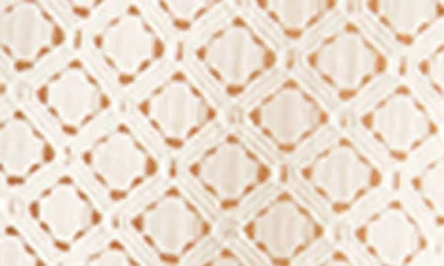 Auto-reply™ Alex Raschel Open Knit Camp Shirt In Cloud