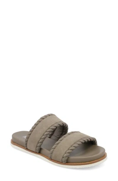 Mia Women's Vada Slide Round Toe Sandals In Taupe