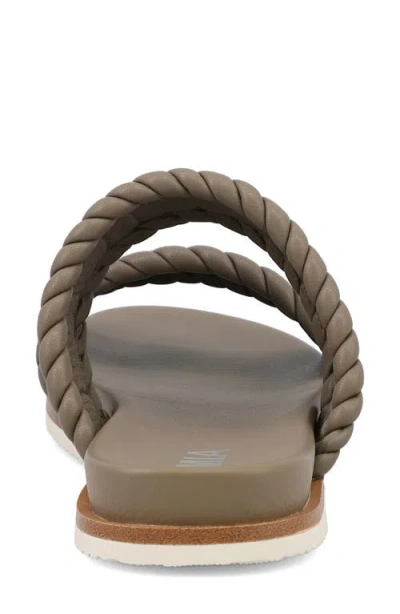 Mia Women's Vada Slide Round Toe Sandals In Taupe