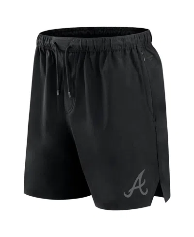 Fanatics Men's Black Las Vegas Raiders Front Office Woven Shorts In Black