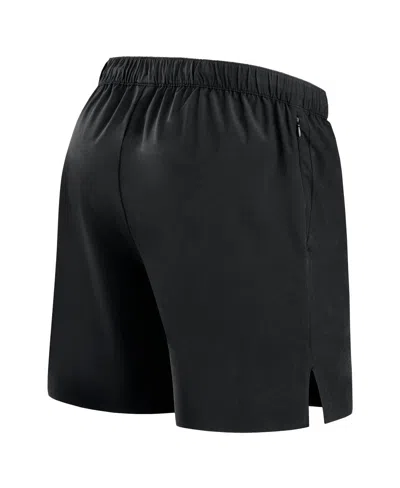 Fanatics Men's Black Las Vegas Raiders Front Office Woven Shorts In Black