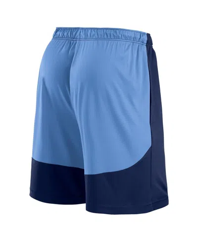 Fanatics Men's Navy/light Blue Tennessee Titans Launch Shorts In Navy,light Blue
