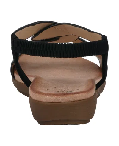 Gc Shoes Women's Viana Embellished Flat Sandals In Black