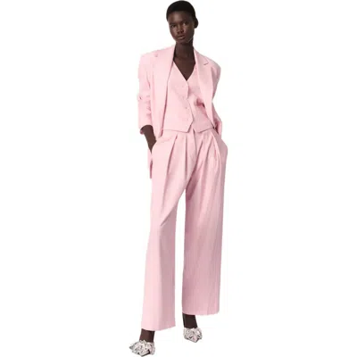 Maje Suit Vest In Pink