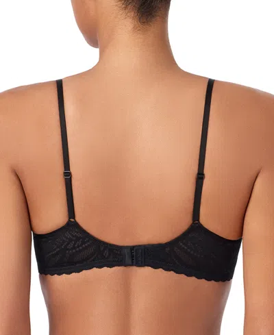 Dkny Women's Lace Deco Unlined Underwire Bra Dk7552 In Black