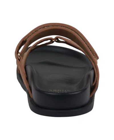 Gc Shoes Women's Denny Slip On Slide Sandals In Tan