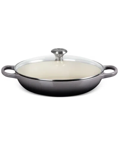 Le Creuset Enameled Cast Iron Signature Round 2.25-qt. Braiser With Glass Lid In Oyster