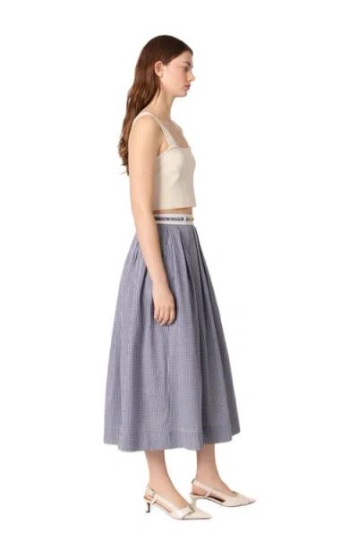 Maje Womens Blanc Square-neck Cropped Knitted Top In Ecru