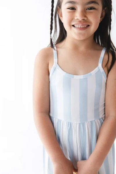 Charlie Lou Baby ® Little Girl's Cotton Candy Stripes Wide Leg Jumpsuit In Blue