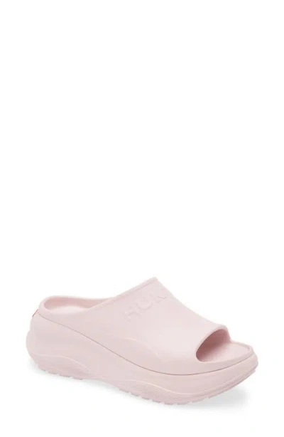 Hunter Haddie Platform Slide Sandal In Light Pink