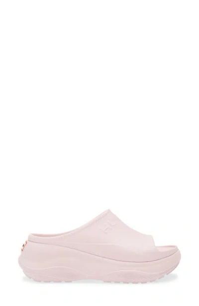 Hunter Haddie Platform Slide Sandal In Light Pink