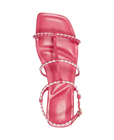 Marc Fisher Ltd Women's Maze Sandals In Pink,white Leather