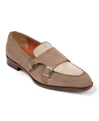 Anthony Veer Beaumont Double Monk Loafer In Brown
