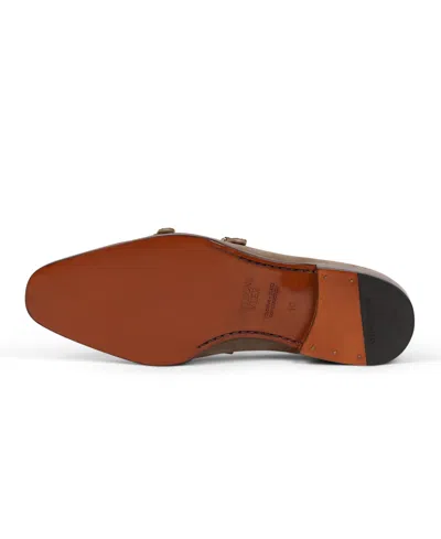 Anthony Veer Beaumont Double Monk Loafer In Brown