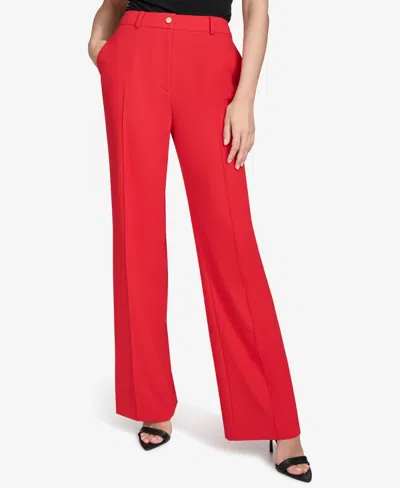 Halston Women's Straight-leg Trousers In Red