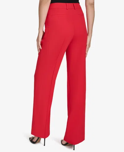Halston Women's Straight-leg Trousers In Red