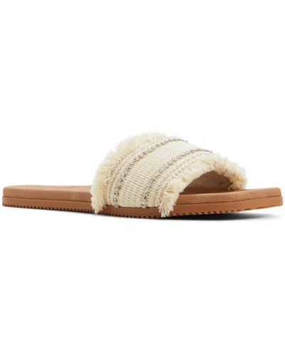 Roxy Women's Positano Slip-on Flat Sandals In Natural