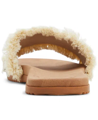 Roxy Women's Positano Slip-on Flat Sandals In Natural