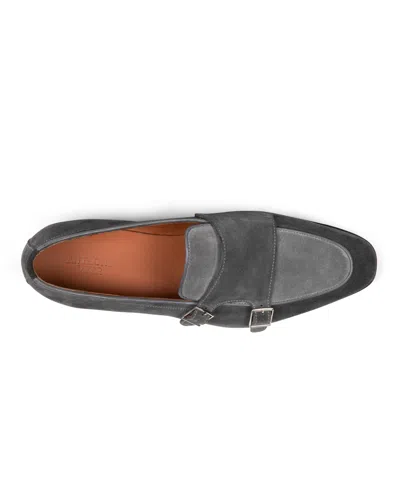 Anthony Veer Beaumont Double Monk Loafer In Gray