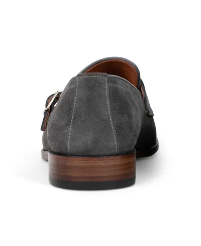 Anthony Veer Beaumont Double Monk Loafer In Gray