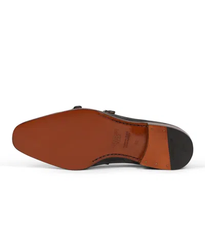 Anthony Veer Beaumont Double Monk Loafer In Gray
